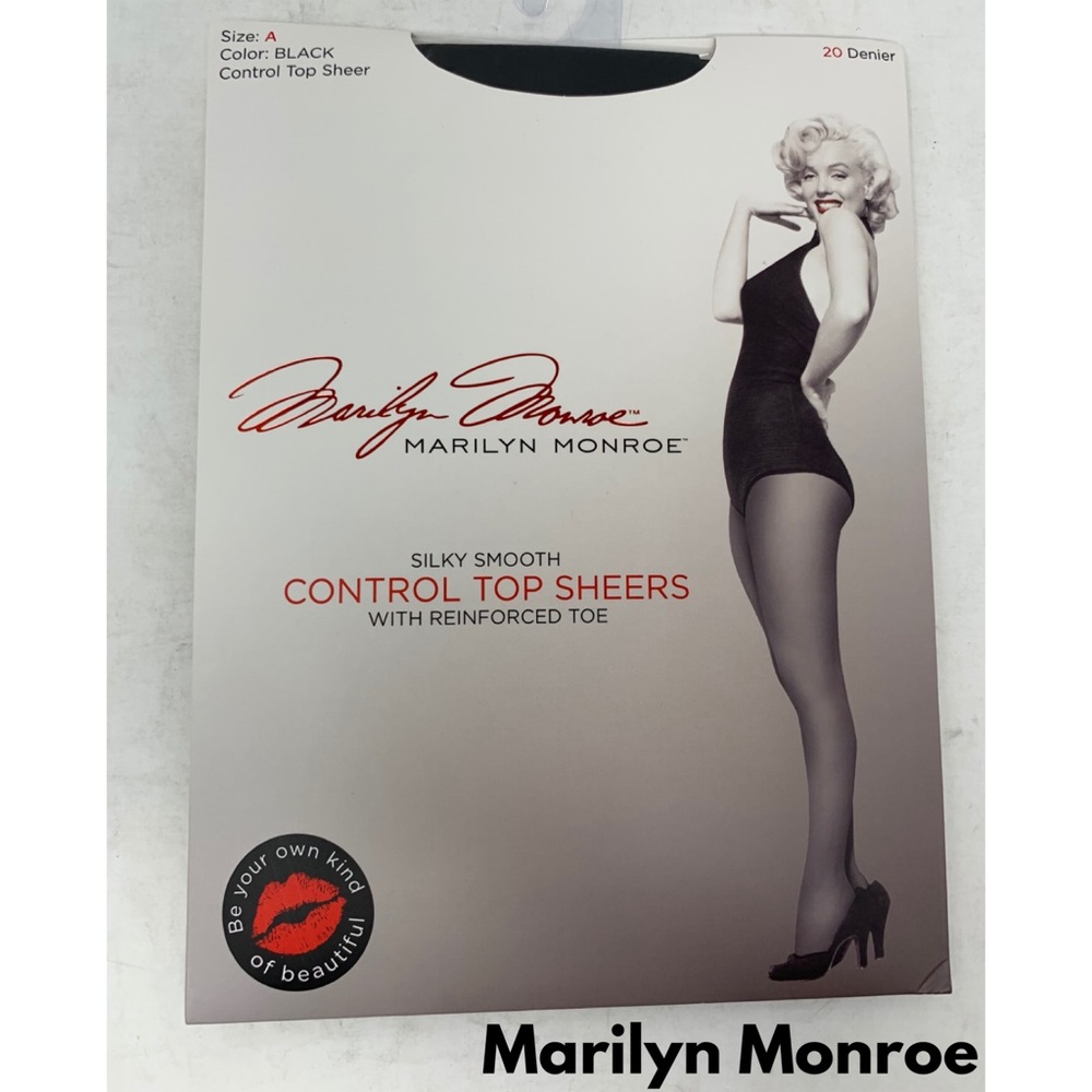 Marilyn Monroe Control Top Sheers Black Pantyhose